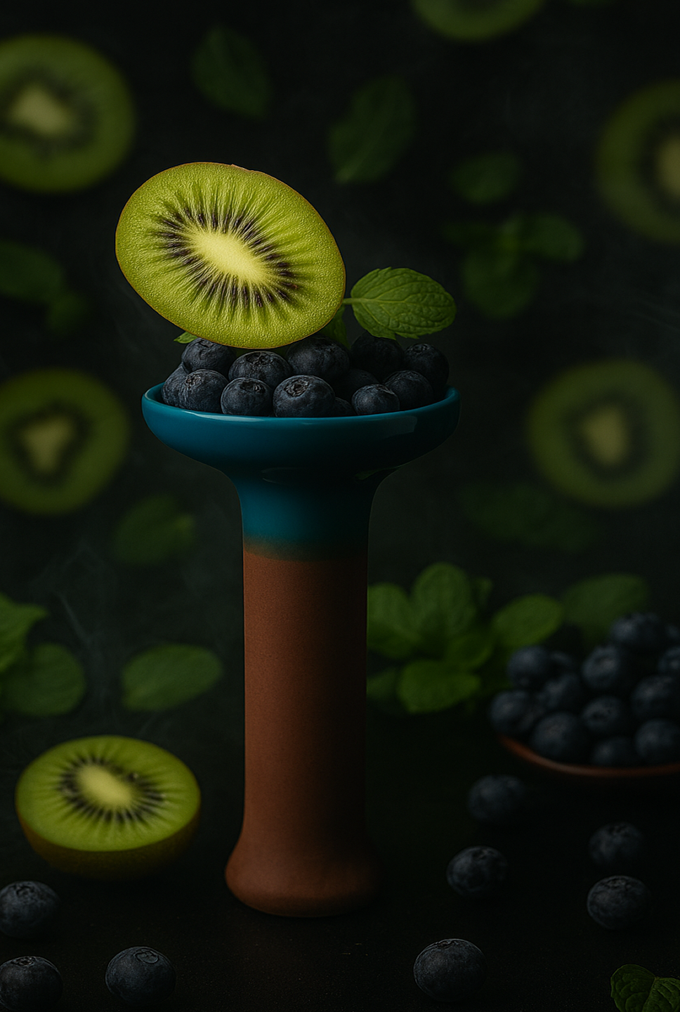 blueberry kiwi and mint